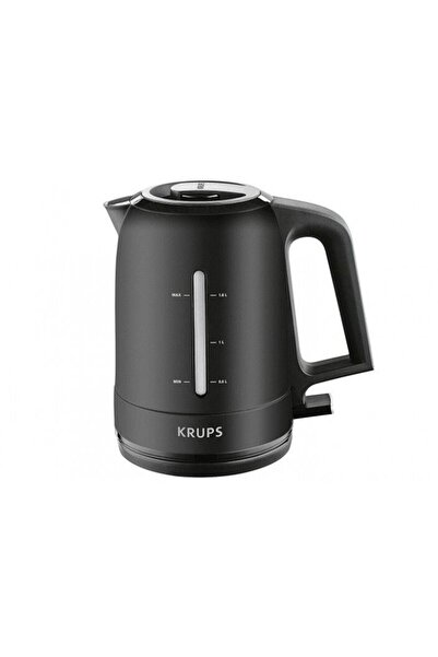 Krups ProAroma Stainless Steel Electric Kettle 1.6L, 2400W, Black