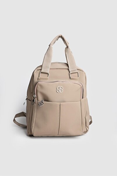 Store Kadın Soshe Su İtici Kumaş Çok Bölmeli Sırt Çantası