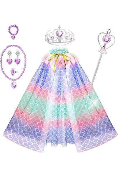 Generic فستان أميرة للأطفال مع إكسسوارات