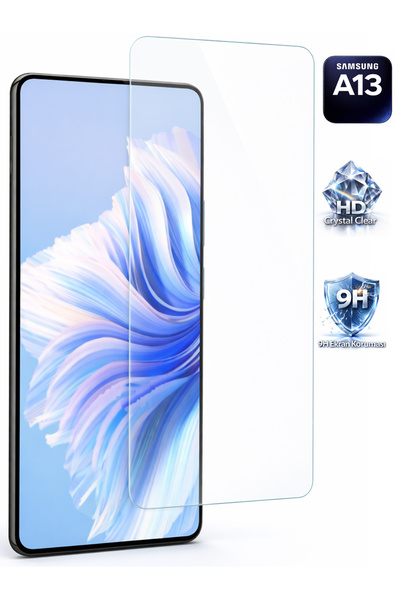 Tech&bello accessories واقي شاشة شفاف متوافق مع سامسونج A13، سمك 0.26 ملم، زج...