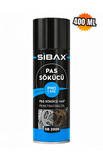 Sibax Pas Sökücü Sprey 400 ml || Pas Giderici Yağlayıcı Sprey || Sıkışmış Par...