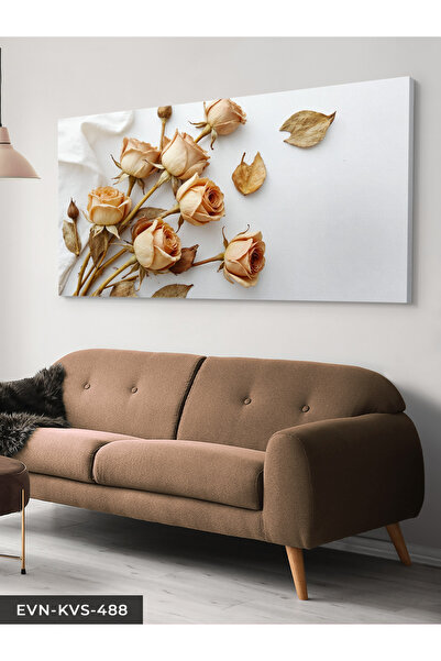 Evinemoda Trandafiri Uscati Pânză într-o singură bucată - Pictură pe pânză