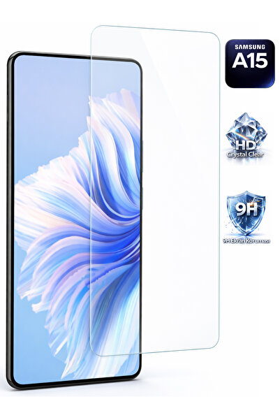 Tech&bello accessories واقي شاشة شفاف متوافق مع سامسونج A15، سمك 0.26 ملم، زج...