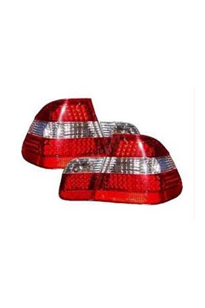 Depo BMW Komple Stop E46 (Coupe) Set, Kristal, Ledli Beyaz Sinyal 2003-06