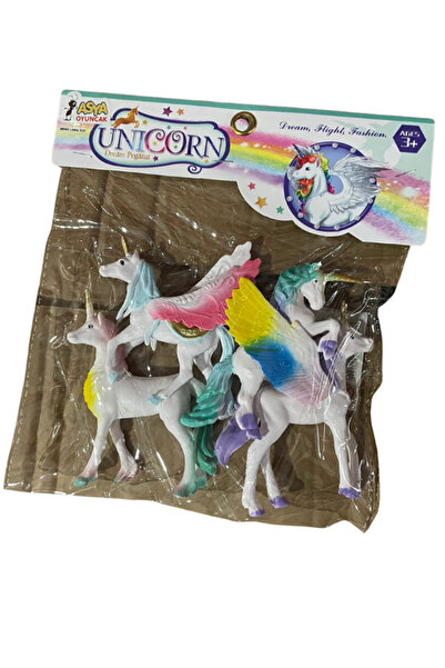 Asya UNİCORN DREAM PEGASUS KANATLI ATLAR PVC KÜÇÜK