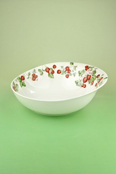 Bursa Porselen Dekor وعاء سلطة من الخزف على شكل فراولة