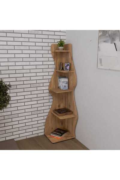 Eco Room Wave Kitaplık - Atlantik Çam - 183x43x49 cm