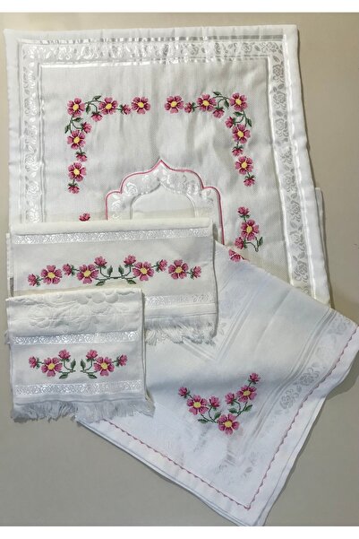 Meram Çeyiz SARRA Marka Kaneviçe Seccade Seti 4 lü