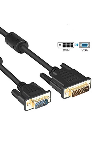 WOZLO 10m 24+5 Dvı To Vga Kablo - Altın Uç - Filitreli