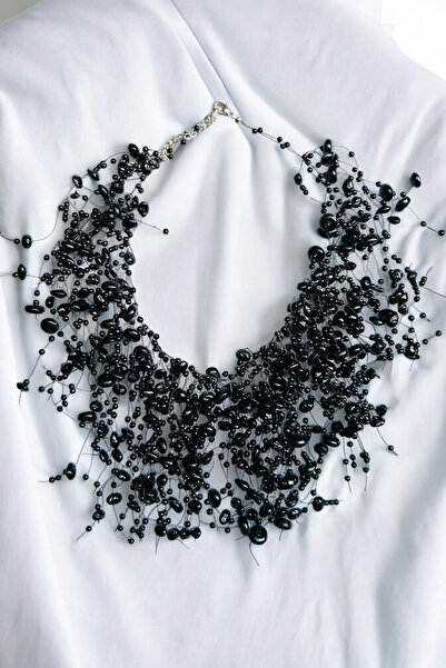 PETEK AKSESUAR Fringed Design Necklace