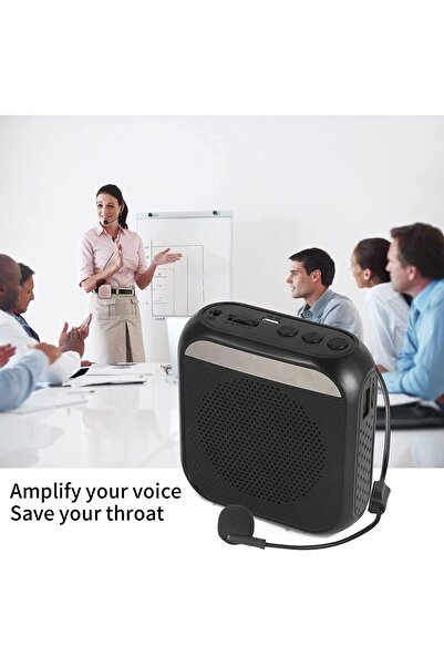 Generics مكبر صوت مع سماعة رأس مزودة بميكروفون سلكي