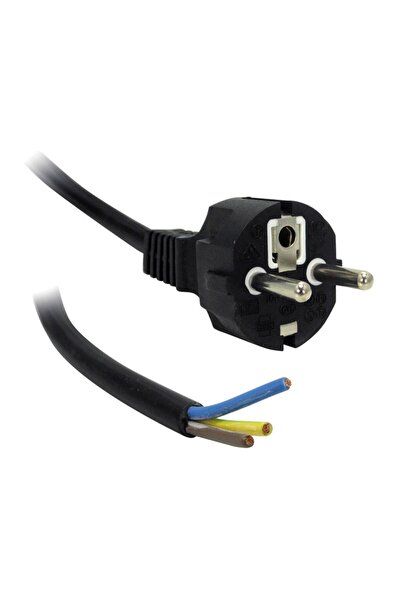 Power Cable 3x0.75mm 1 Meter Extension 3 Pin Tip Open