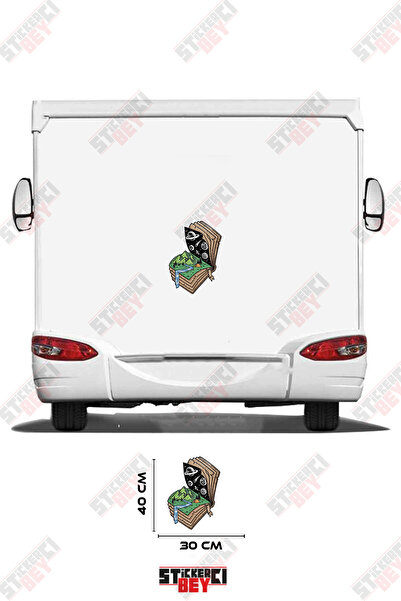 STİCKERCI BEY Nature Patterned Book Visual Caravan Sticker Coating