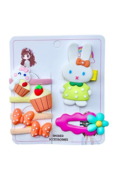 SHEKER HOME Girl's Figured Mixed Buckle Set – 6 Pieces