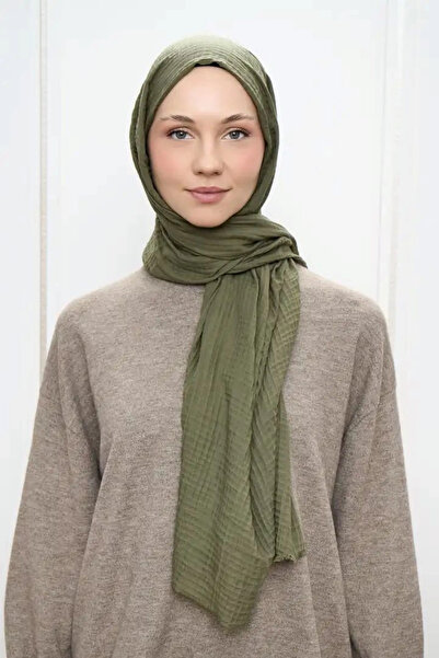 AMİNENESİL Modakashmir Muslin Shawl Black Color