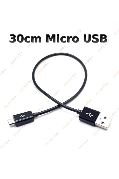 WOZLO Sony Samsung Htc Lg Micro Uyumlu Usb Kısa Hızlı Şarj Data Kablo 30cm - ...