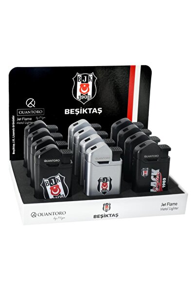 Beşiktaş Lisanslı Metal Jet Taraftar Çakmak 12'li Stant