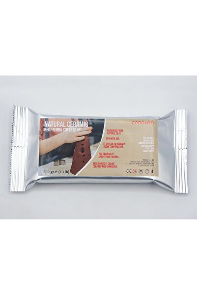 Seramik Hamuru TERRACOTTA 500 gr HAVA İLE KURUYAN KİL Heykel Modelleme Figür Oyun doğal kil hamuru
