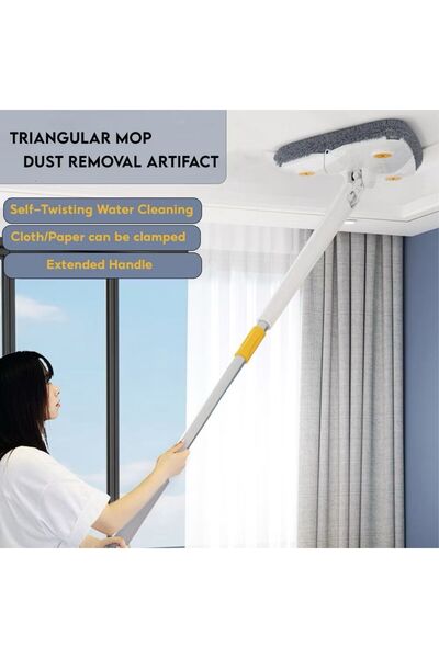 Floret 360° Rotatable Floor Mop Ceiling Dust Cleaning Wipe Wet Dry Wall Autom...