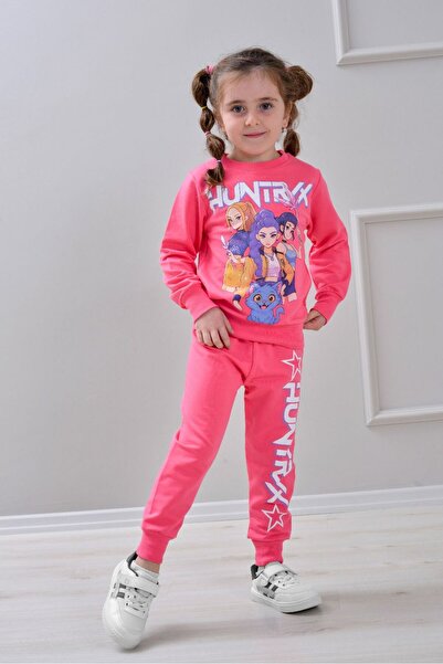 LİLLYPİCCA Girl's 2-Piece Set Long Sleeve Sweatshirt Printed - Elastic Waist ...