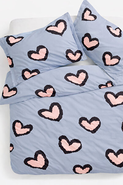 İQON Double Duvet Cover Set Dream Salmon Setçi̇ft