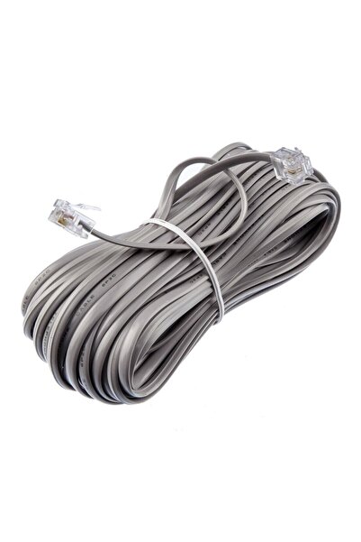 WOZLO Telefon Kablosu 5 Metre Jacklı Rj11 Köken Kablo Adsl Modem Kablo