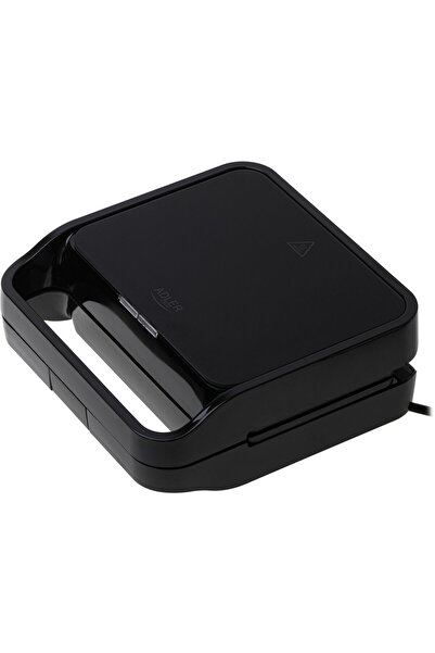 adler AD 3070b Dual Sandwich Maker | 850W Non-Stick Plates | Sleek Black Design