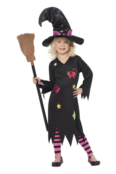 Widmann Carnival costume for children, model Witch, 7-9 years