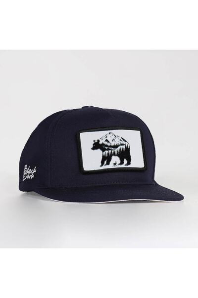 BlackBörk Navy Blue Hip Hop Cap with Bear Logo