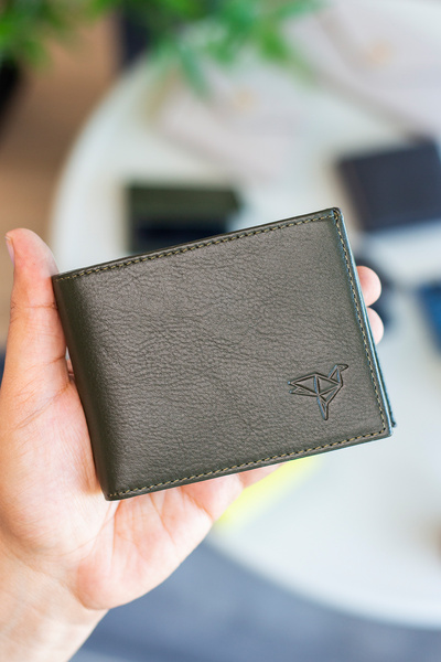 Garbalia Kevin Genuine Leather Natural Leather Green Men's Wallet