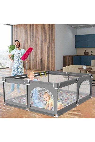 BLOOMING TIME حظيرة لعب محمولة للأطفال، قابلة للتهوية، مانعة للانزلاق، مقاس 1...