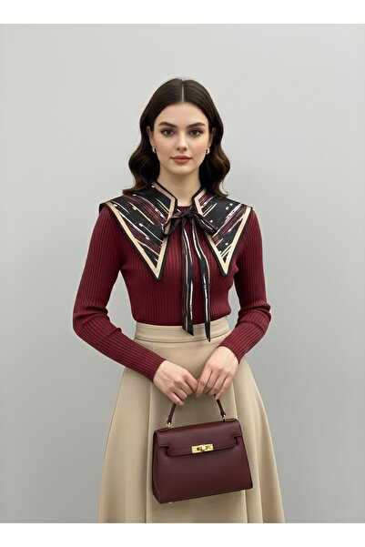 josef mariyy Retro Desenli Fular Şal Vintage sitil