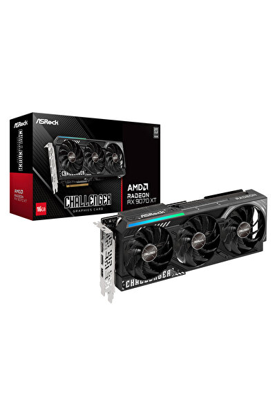 ASROCK Radeon RX 9070 XT Challenger 16GB GDDR6 256 Bit Ekran Kartı 90-GA61ZZ-...