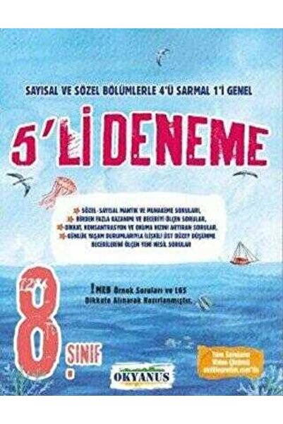 Okyanus Yayınları 8. Sınıf LGS 5 li Deneme Sınavı