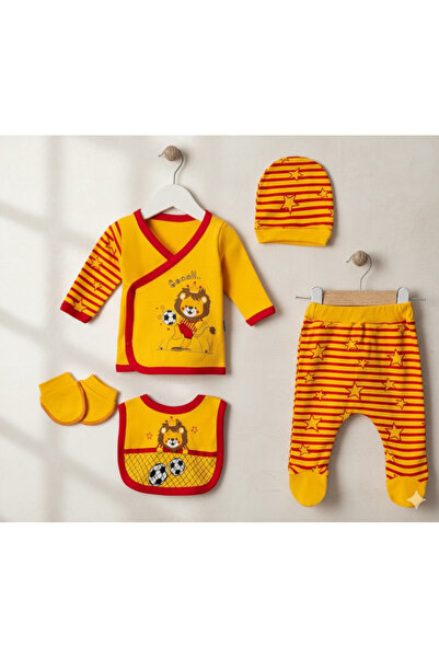 kedicik Tarafter Yenidoğan Bebek Takımı 5'li Set Hastane Çıkışı