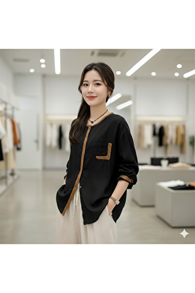 StepIntex Cotton long-sleeved shirt, versatile top for women.