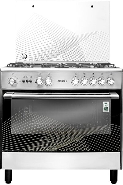 Tornado Standalone Gas Cooker 90 x 60 cm with 5 Burners