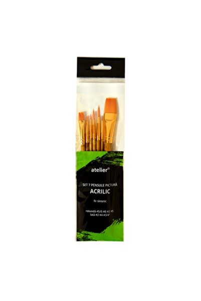ATELIER Set of 7 Acrylic Painting Brushes
