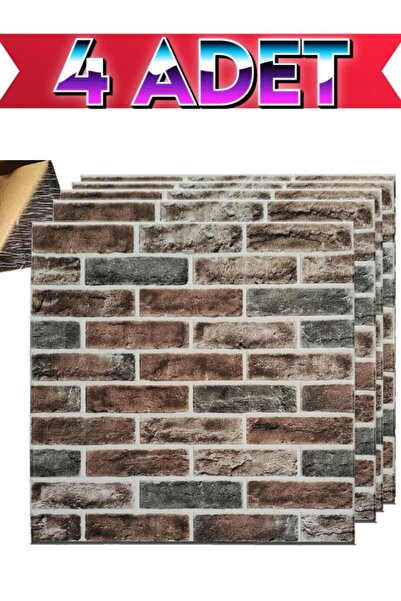 Renkli Duvarlar 4 Adet 70cmx70cm Kendinden Yapışkanlı Çok Renkli Duvar Paneli...