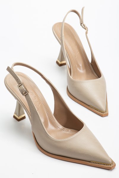ELEVAM Women's Stone-Embellished Heeled Evening Shoes Stiletto
