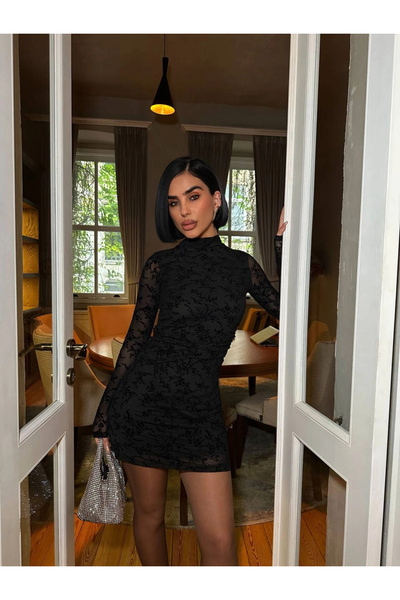 Bak Moda Floral Mini Flog Printed Dress