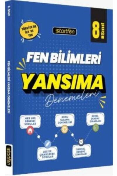 Startfen Yayınları 8. Sınıf Fen Bilimleri Yansıma Denemeleri