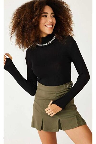 ModaYaren Soft Texture Badi̇ (with Fingered Sleeves) with a Flexible Knit Str...