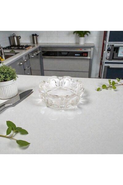 İpek İP 11024 Küllük Cam Flower Renkli Kutu