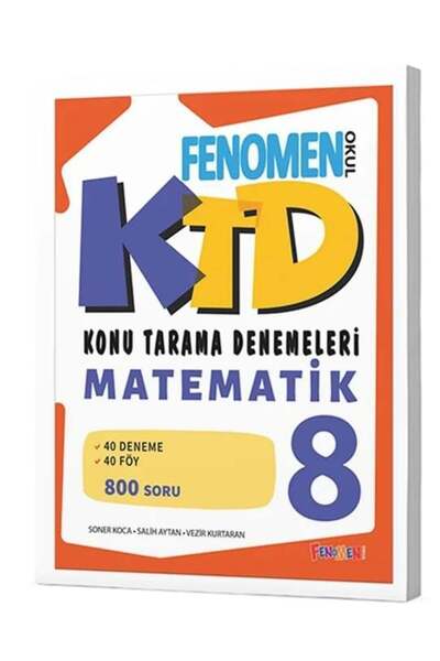 Fenomen Yayıncılık Fenomen 8 Ktd Matematik Soru Bankası
