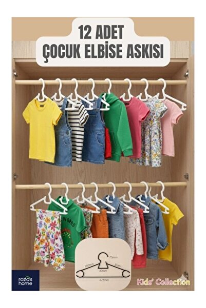 Viyalente 12-dijelna dečija vešalica za bebi odeću, vešalica u obliku ljiljana