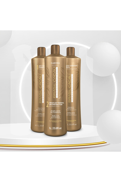 Brasil Cacau Cadıveu Professional Set Saç Bakım Maskesi - Saç Düzleştirici-an...