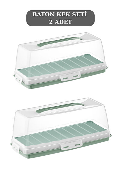 PONÇİK BEBEK Rectangular Baton Cake Pan with Lock 37cm the Price Is for 2 Pieces