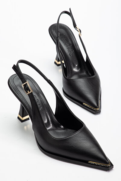 ELEVAM Stone Detailed Heeled Evening Dress Shoes Women's Stiletto