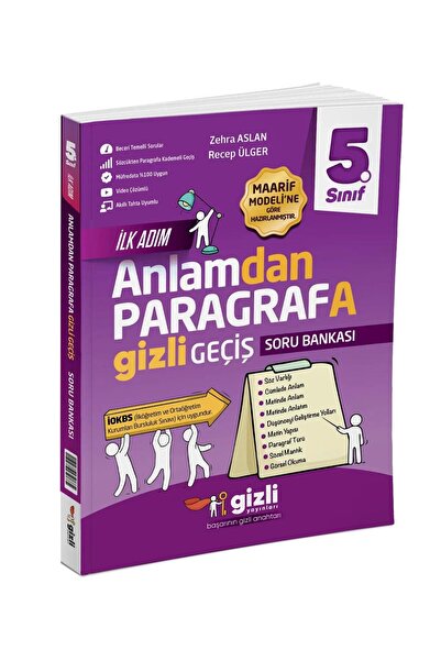 Gizli Yayınları 5. Sınıf Anlamdan Paragrafa Gizli Geçiş